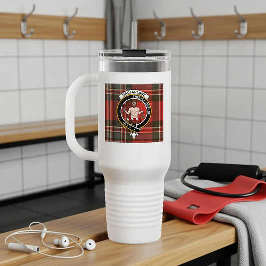 McFarlane Scottish Clan Plaid Personalized Travel Mug product type