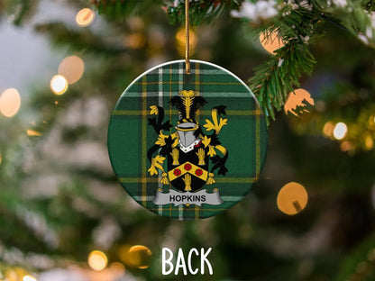 Family Crest Plaid Design Ornament Christmas Product