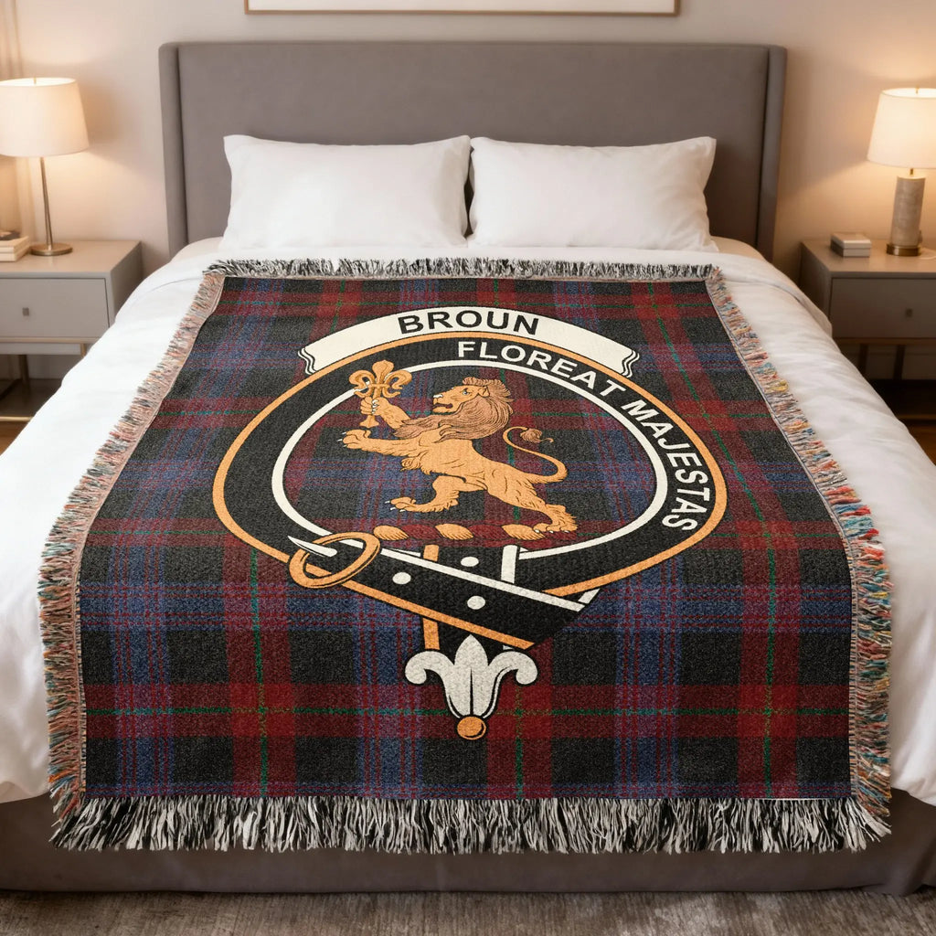 Broun Floreat Majestas Lion Emblem Blanket Product