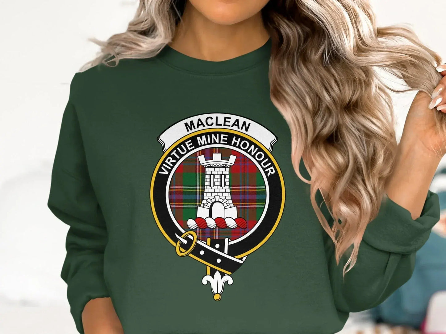 Maclean Virtue Mine Honour Clan Badge Sweatshirt product