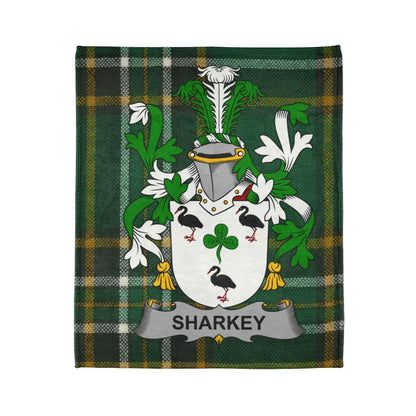 Family Crest Design Featuring Clan Name Tartan product type