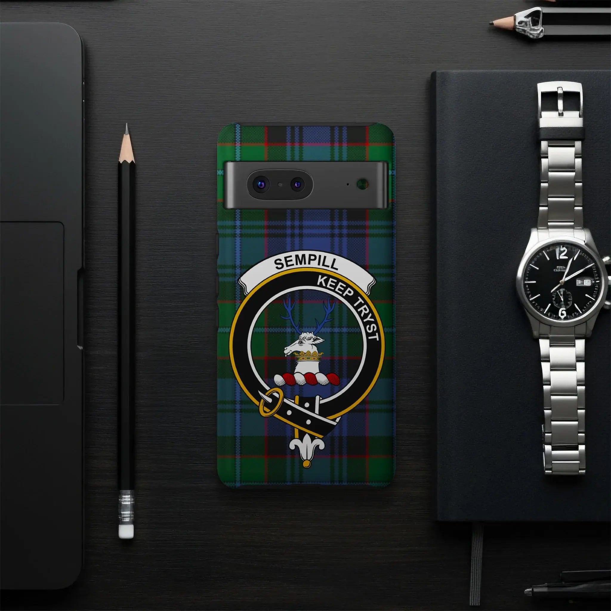 Sempill Keep Tryst Tartan Phone Case for Stylish Protection
