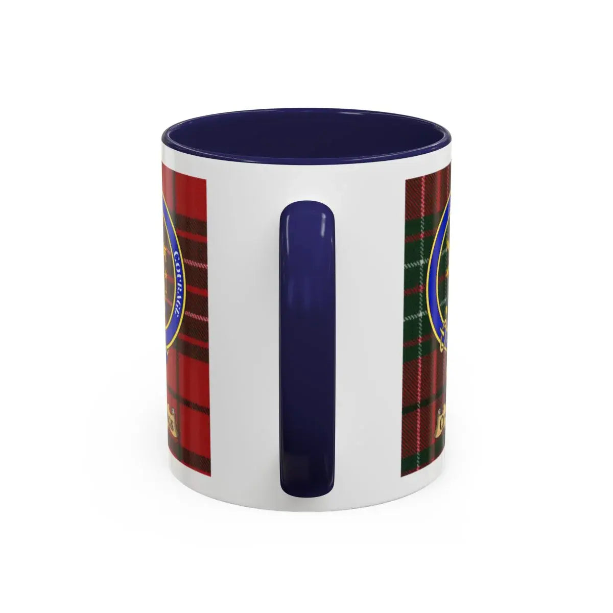 Cummings clan crest mug shown in 11 oz and 15 oz sizes