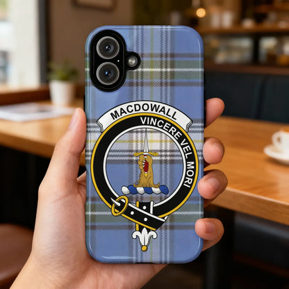 Macdowall Vincere Vel Mori Plaid iPhone Case