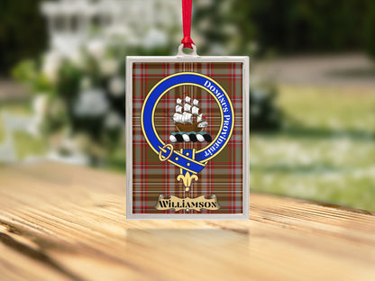 Clan Williamson Family Crest Plaid Patterned Ornament product