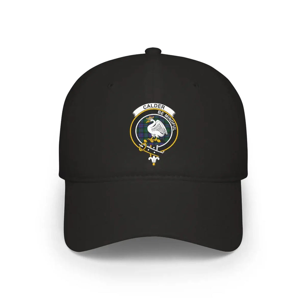Clan Calder be mindful second design cap in black — low-profile cotton clan hat