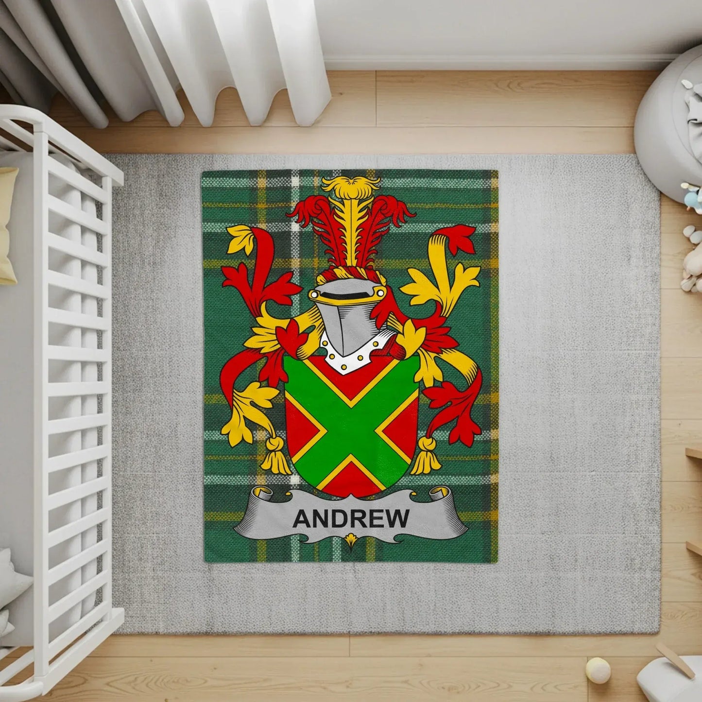 Personalized Family Crest Decorative Rugs product