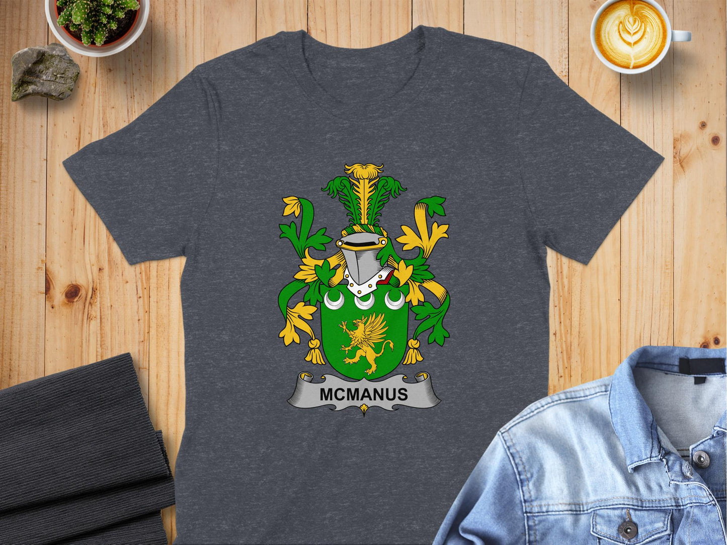 McManus Family Irish Heritage Design T-Shirt - Living Stone Gifts