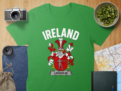 Ireland Loughlin Red White Green Graphic T-Shirt