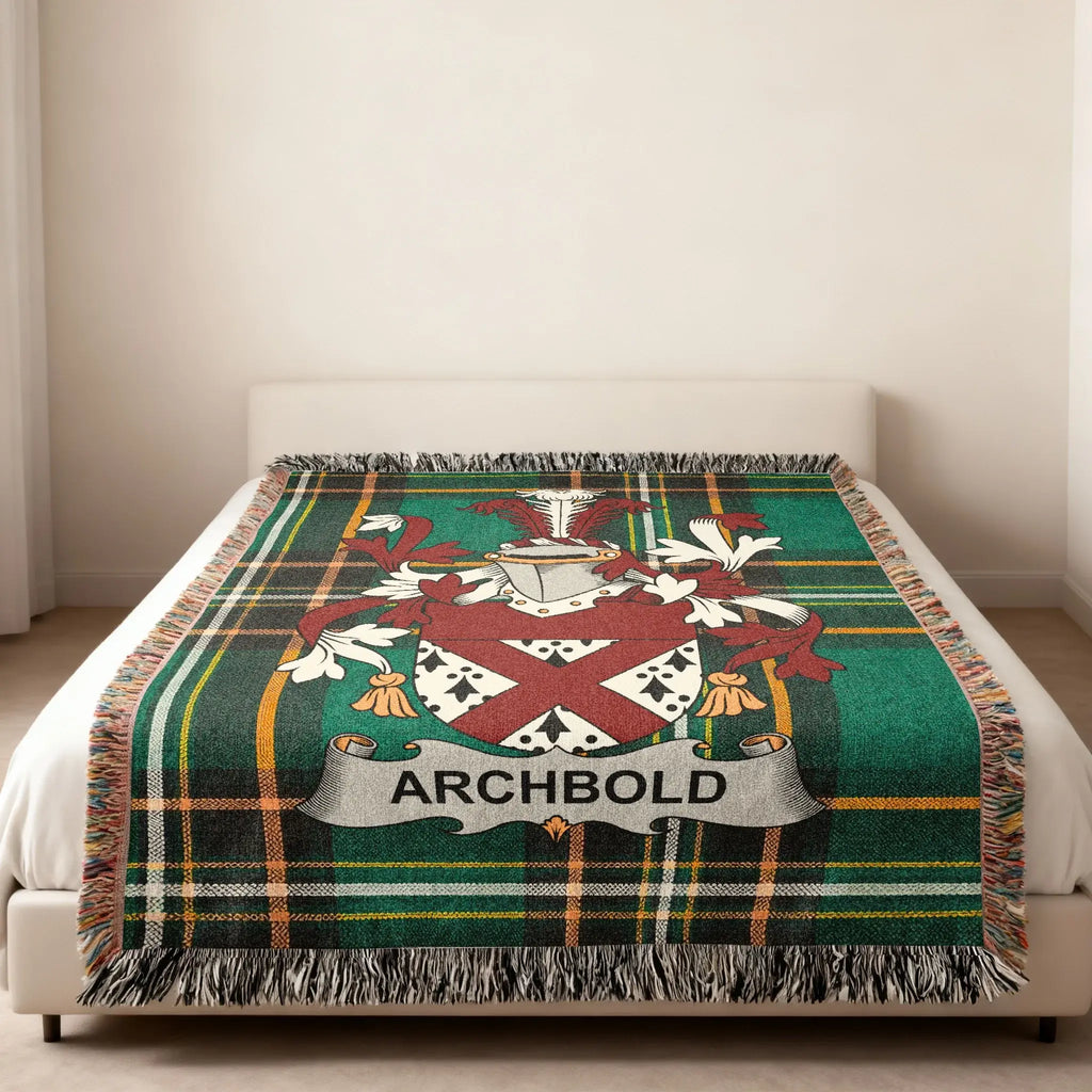 ARCHBOLD Crest Tartan Plaid Blanket product type
