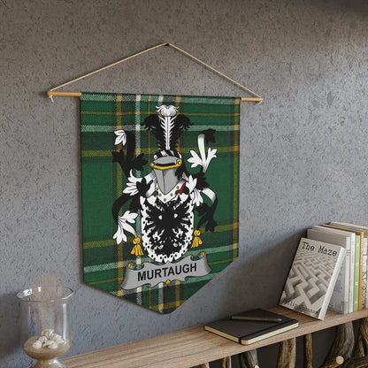 Family Crest Green Tartan Murtaugh Wall Hanging product
