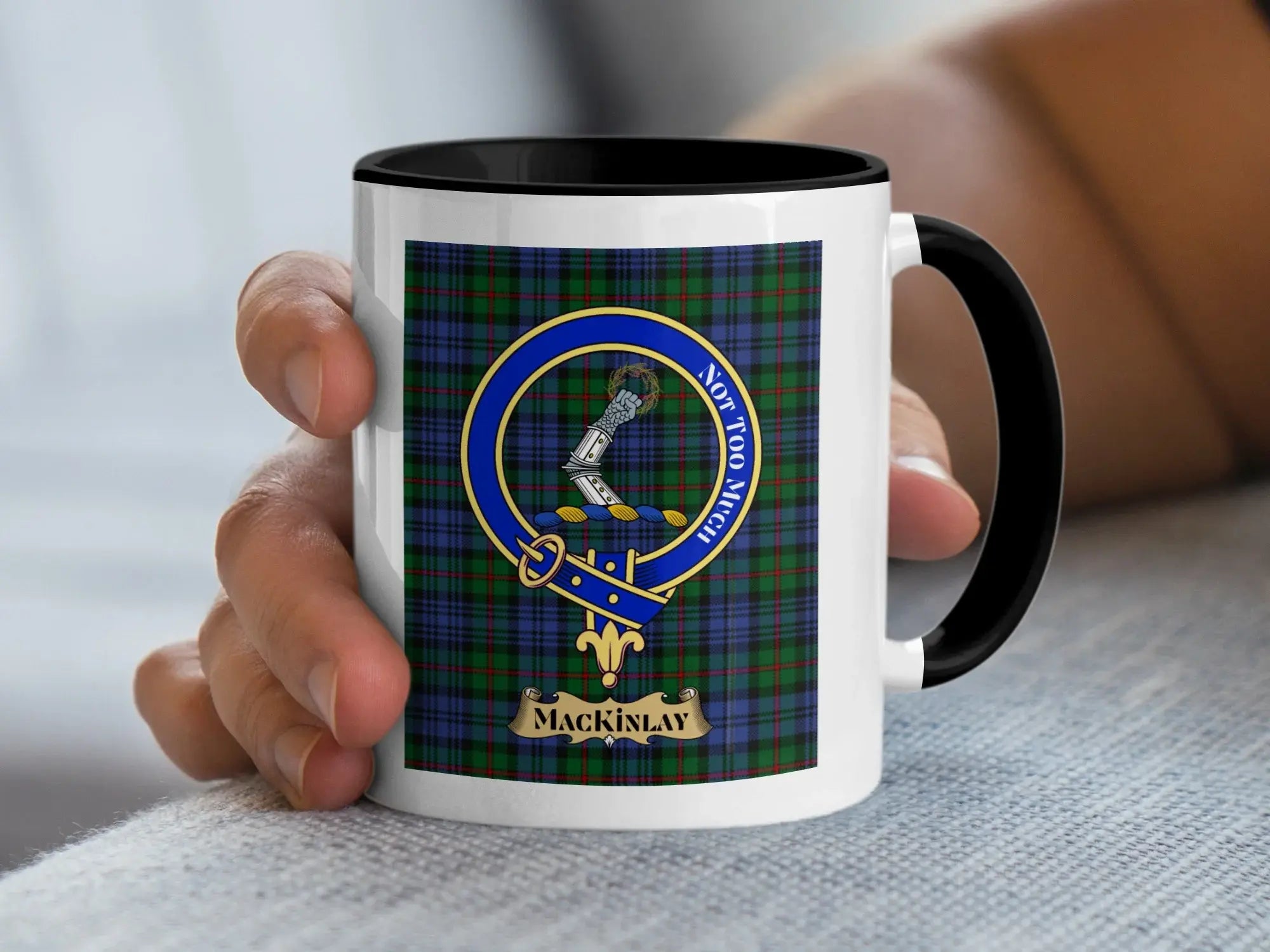 Clan MacKinlay Tartan Crest Emblem Ceramic Mug Product