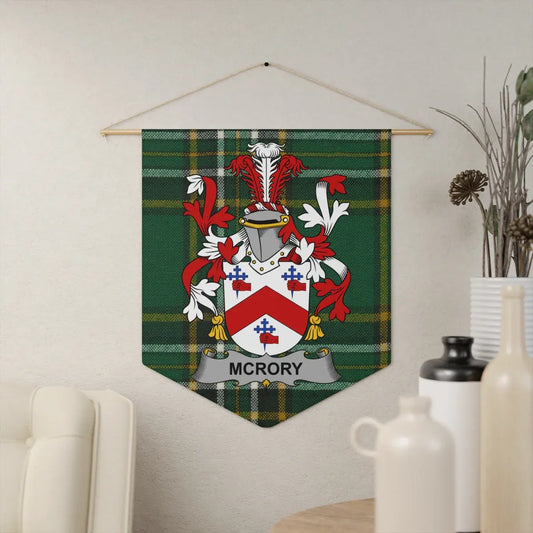 McRory Family Crest Tartan Wall Hanging product