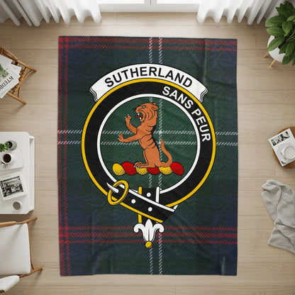 Sutherland Sans Peur Lion Crest Tartan Pattern product