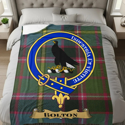 Industrial Et Virtute Bolton cozy blanket product