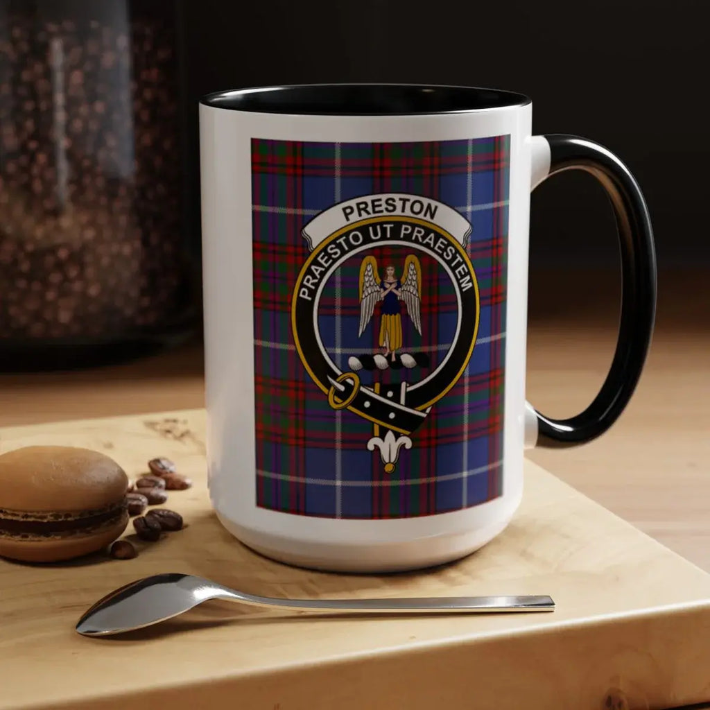 Preston Praesto Ut Praestem Plaid Design Mug