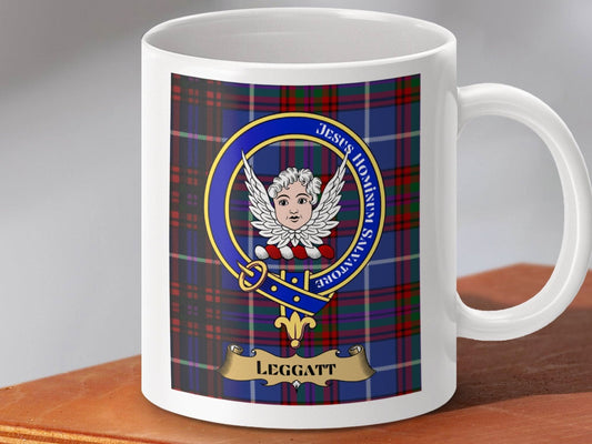 Custom Clan Crest Tartan Mug Personalized Drinkware Product