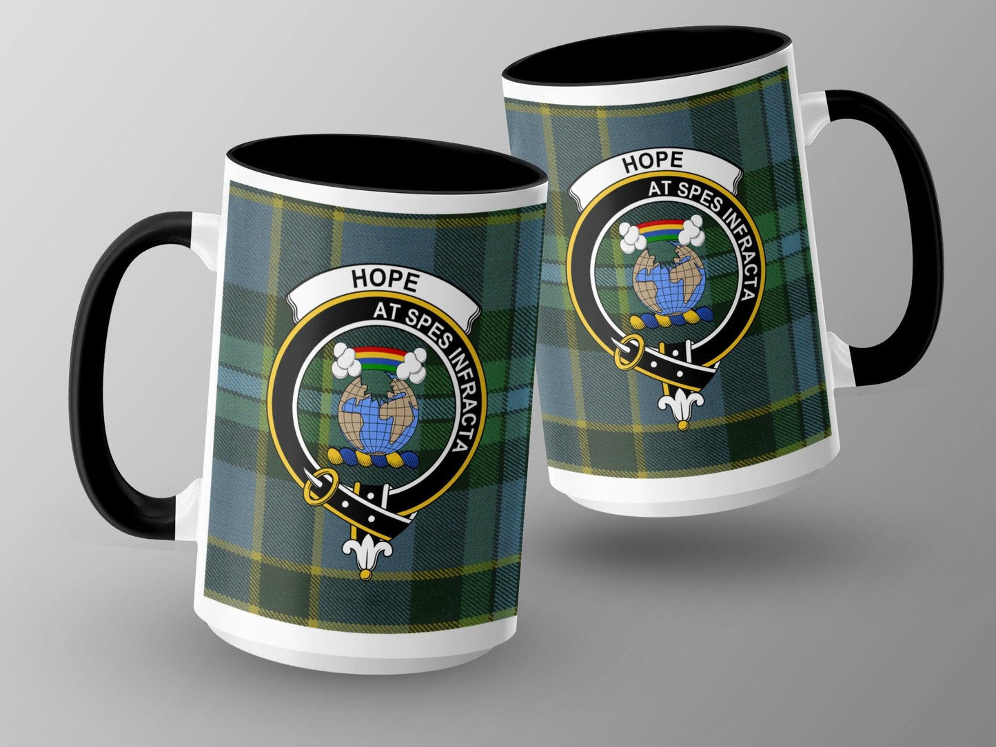 Unique Scottish Clan Tartan Crest Design Mug - Living Stone Gifts