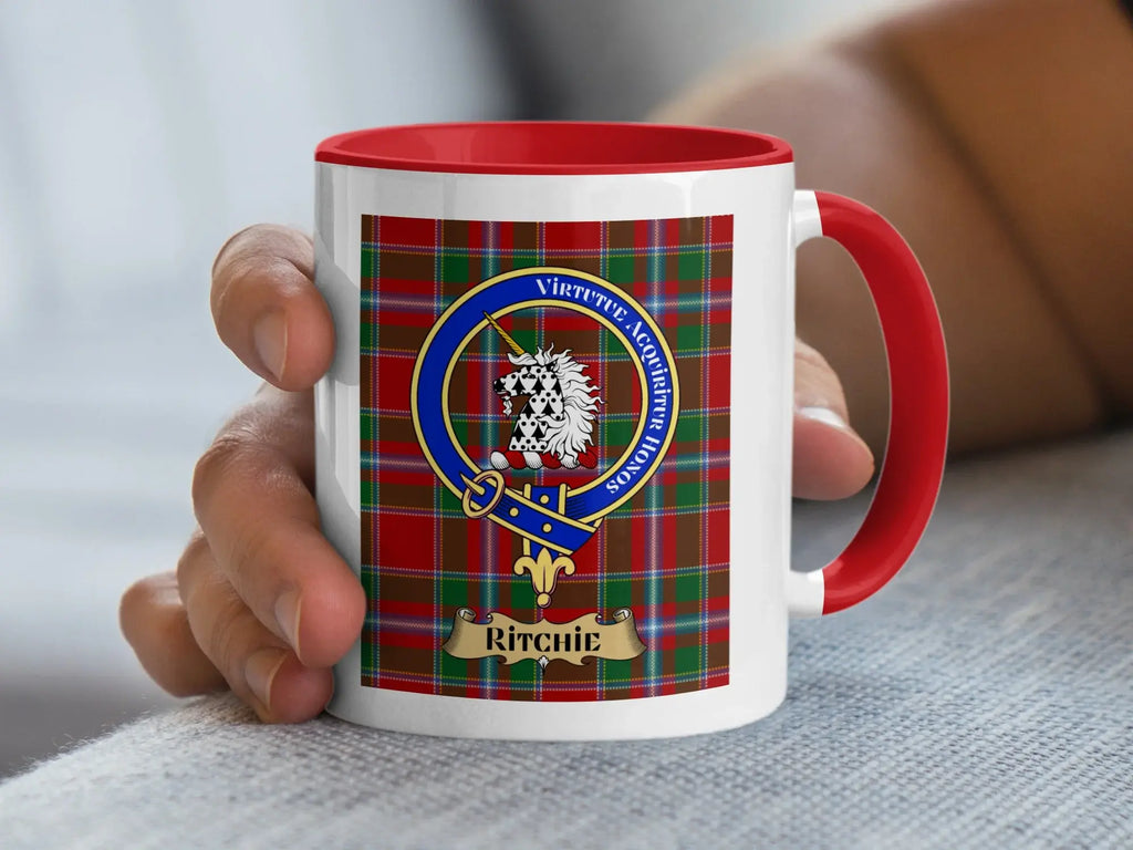 Virtute Acquiritur Honos Ritchie Crest Mug