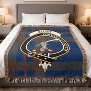 Elliot Clan Scottish Tartan Woven Cotton Heritage Blanket