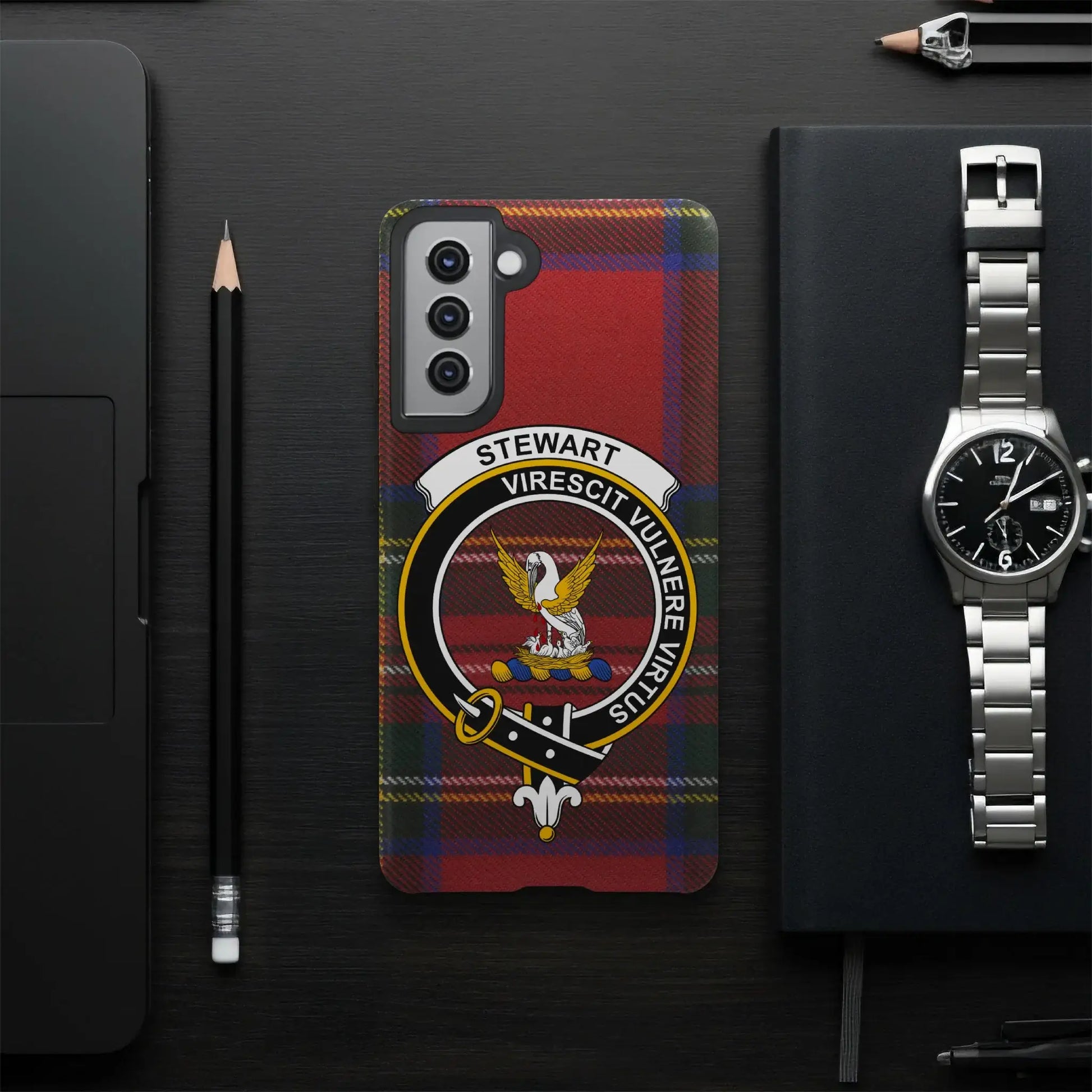 Stewart Virescit Vulnere Virtus Phone Case