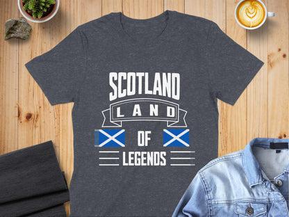 Scotland Land of Legends Stylish Graphic T-Shirt - Living Stone Gifts