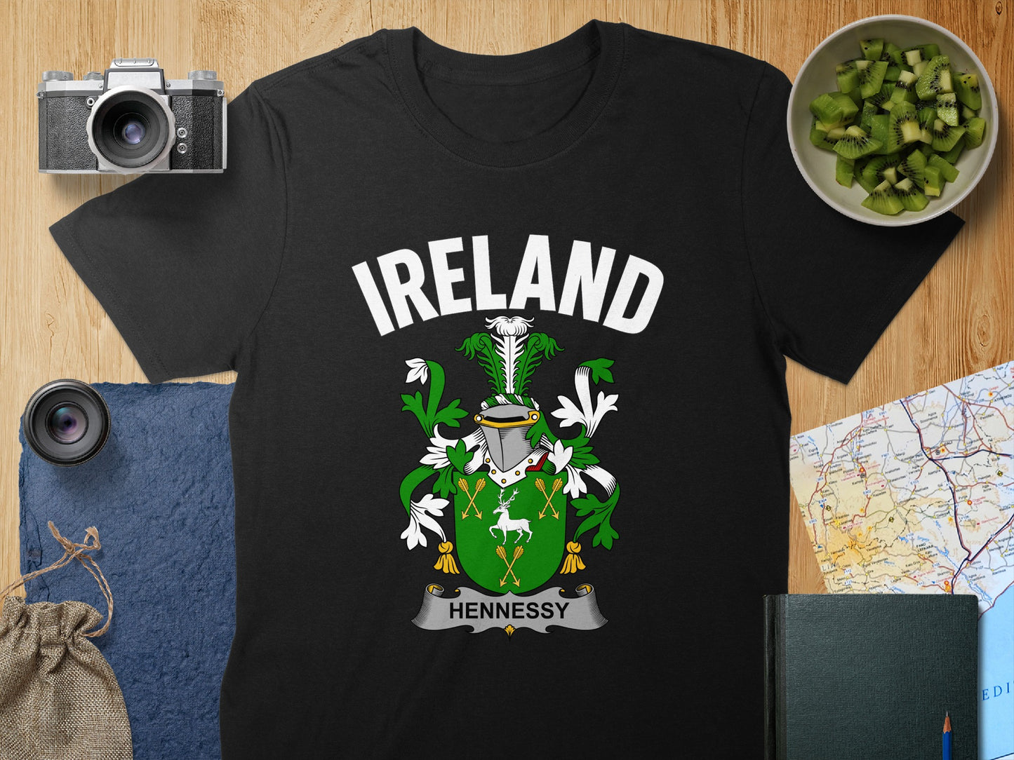 Ireland Hennessy Family Crest T-Shirt