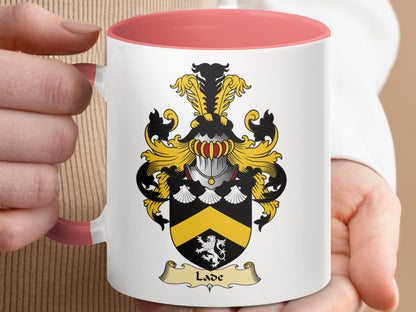 Clan Lade Scottish Coat of Arms Accent Mug - Living Stone Gifts