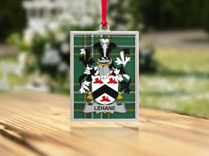 Elegant Striped Keychain with Custom Family Crest product