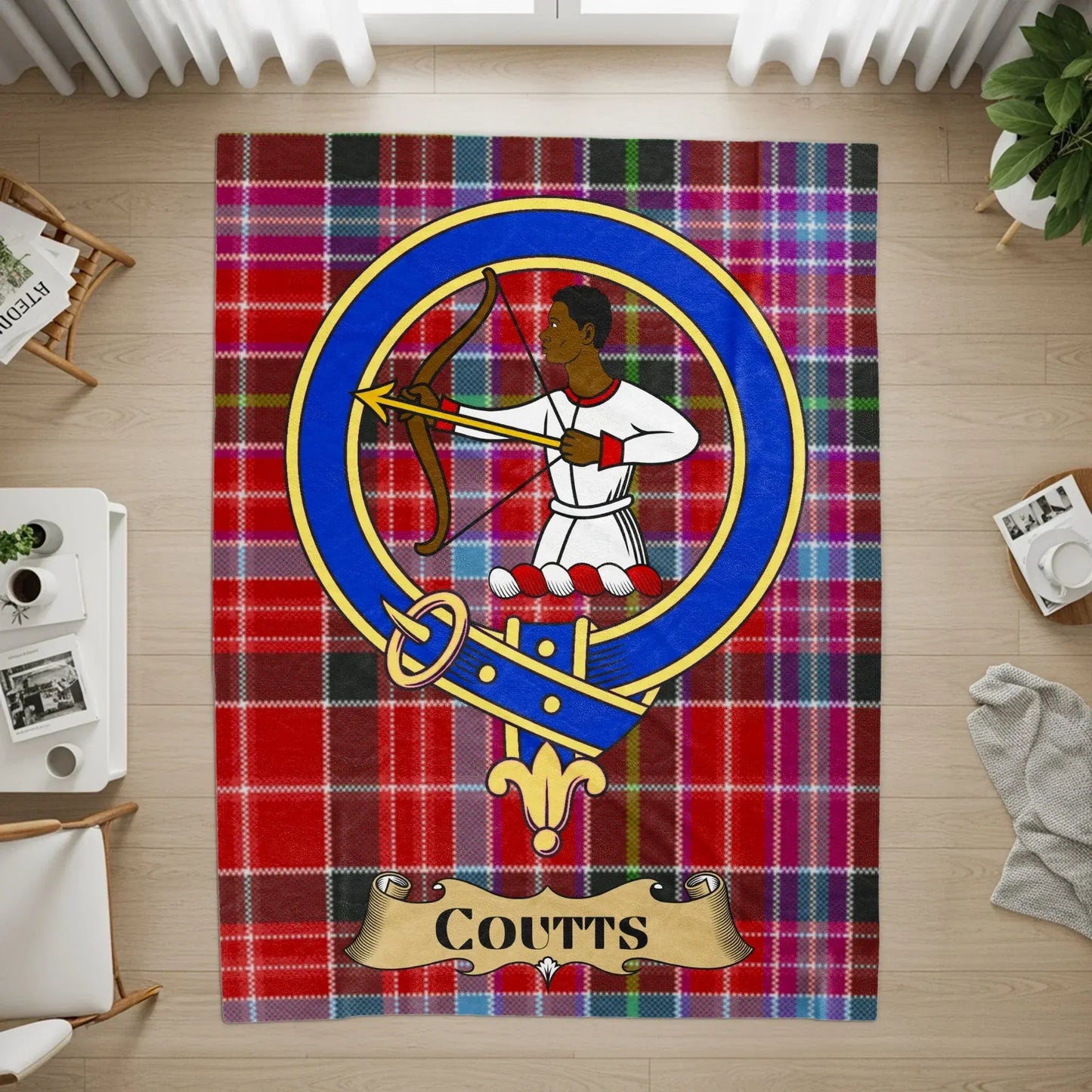Coutts Plaid Tartan Print with Archer Design Rug product type