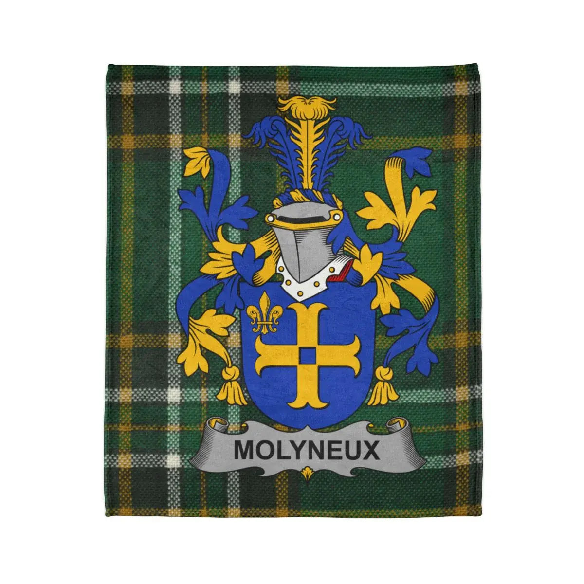 Molyneux Family Crest Plaid Design Blanket product