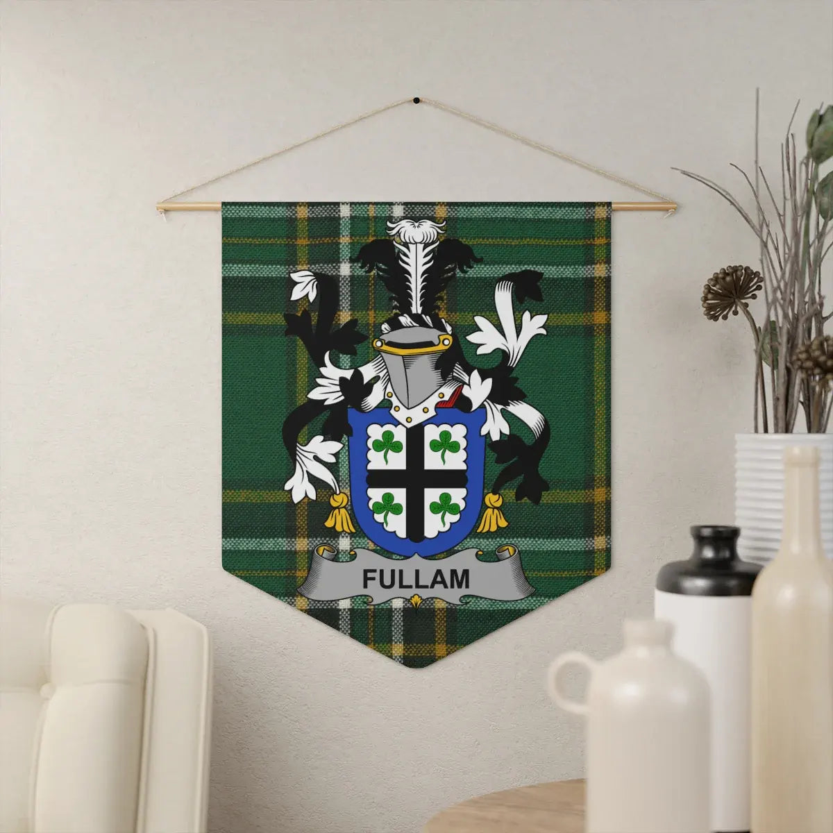 Fullam Family Crest Plaid Wall Hanging Decor product