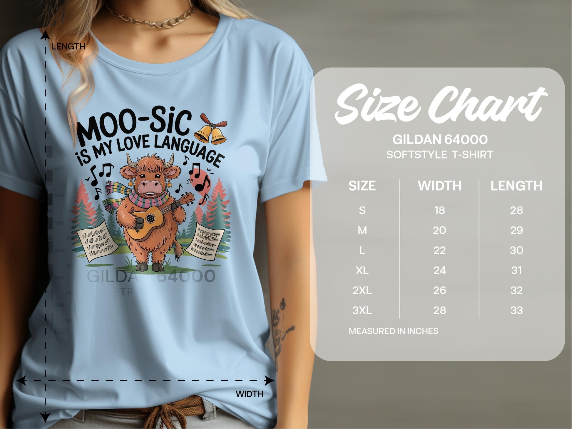 MOO-SIC Is My Love Language Graphic T-shirt product