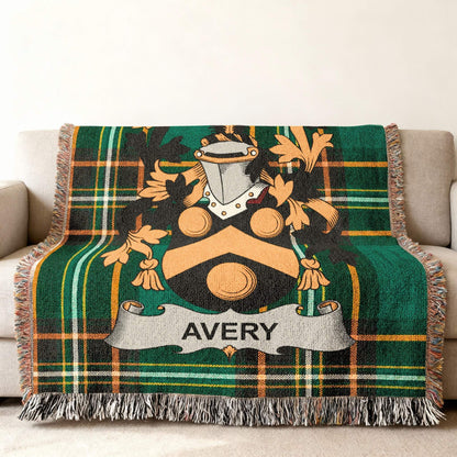 Avery Family Crest Plaid Check Throw Blanket product type