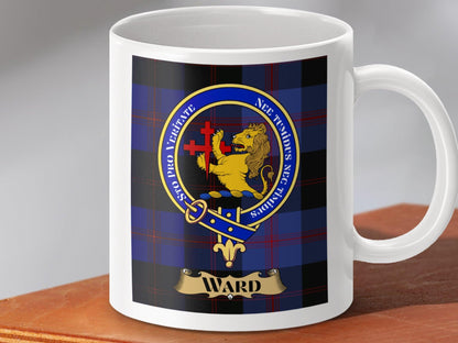 Sto Pro Veritate Ward Clan Crest Tartan Mug product type