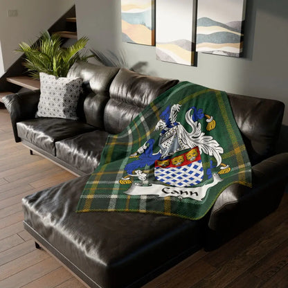 Clan Crest Tartan Personalized Throw Blanket product