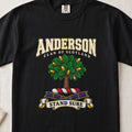 Anderson Scottish clan graphic T-shirt in Black, front view