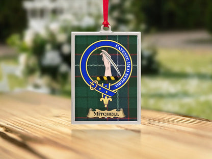 Personalized Family Crest Clan Mitchel Ornament product