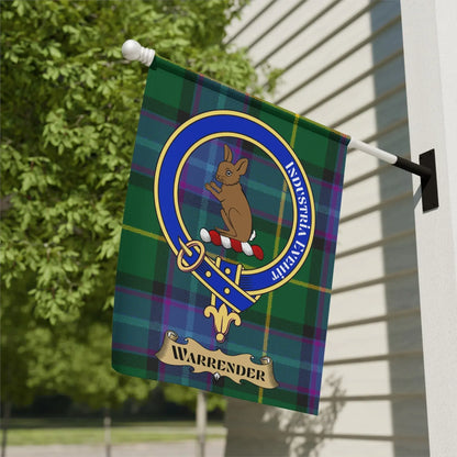 Clan Warrender Tartan Personalized Flag product