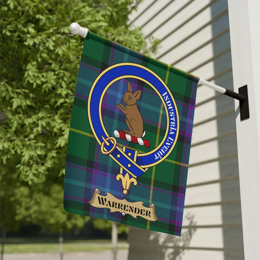 Clan Warrender Tartan Personalized Flag product
