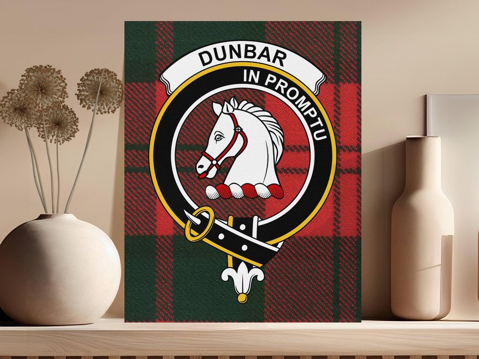 Dunbar In Promptu Tartan Crest Artwork product