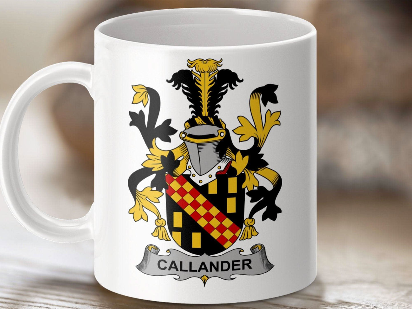 Callander Surname Irish Family Crest Heritage Design mug - Celtic Ancestry Gifts