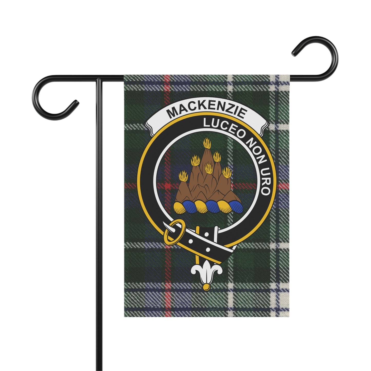 Mackenzie Clan Scottish Tartan Crest Garden Flag