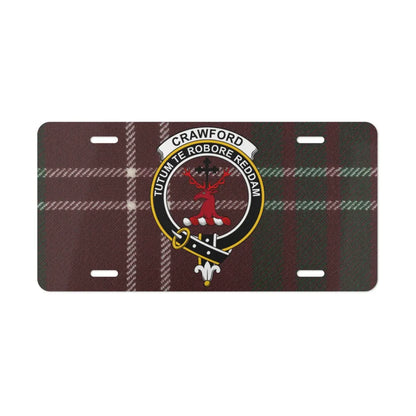 Crawford Tartan Crest Classic Auto License Plate product type