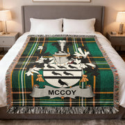 McCoy Irish Woven Blanket | Family Crest Tartan Throw