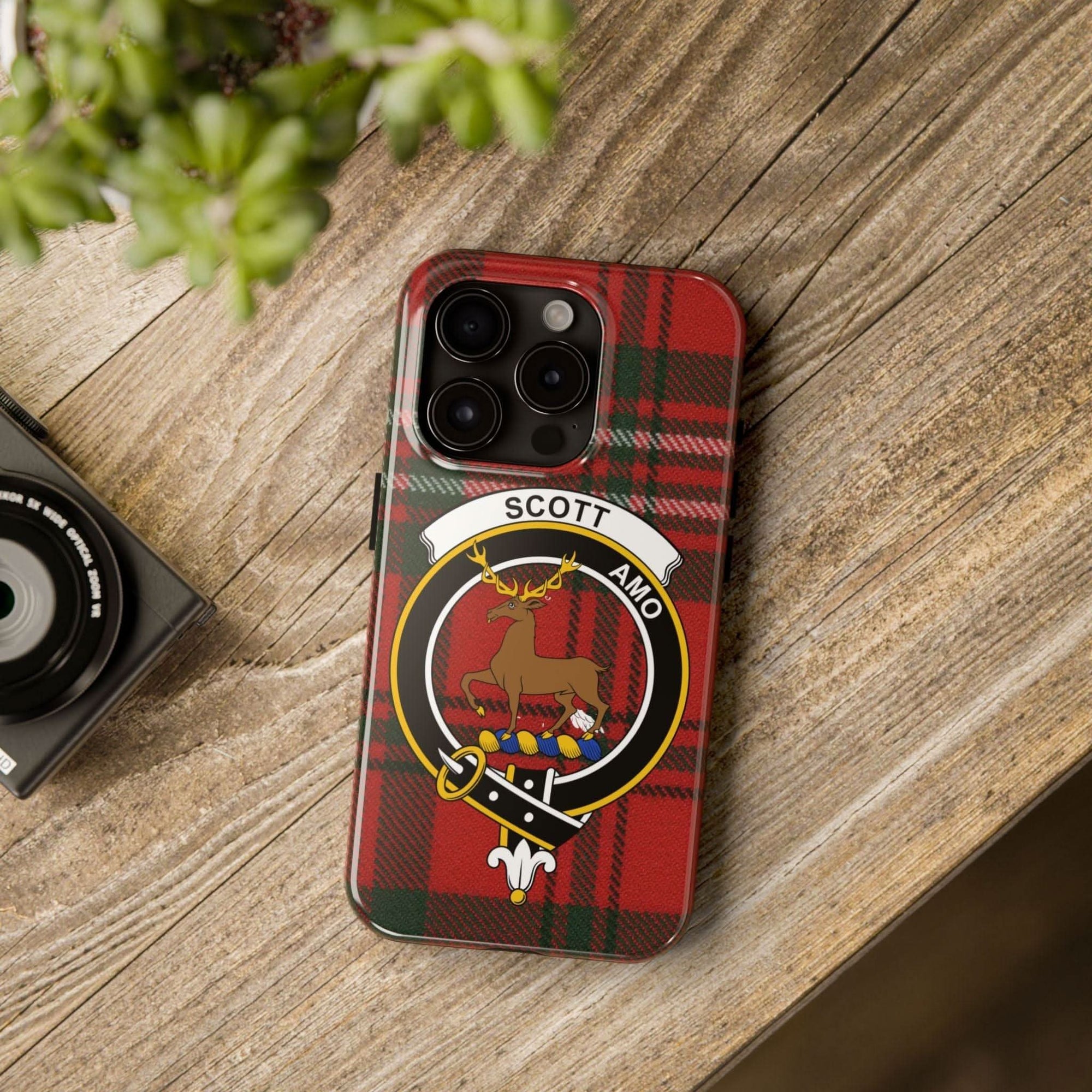 Scott Amo Clan Tartan Plaid Cell Phone Case - Celtic Ancestry Gifts