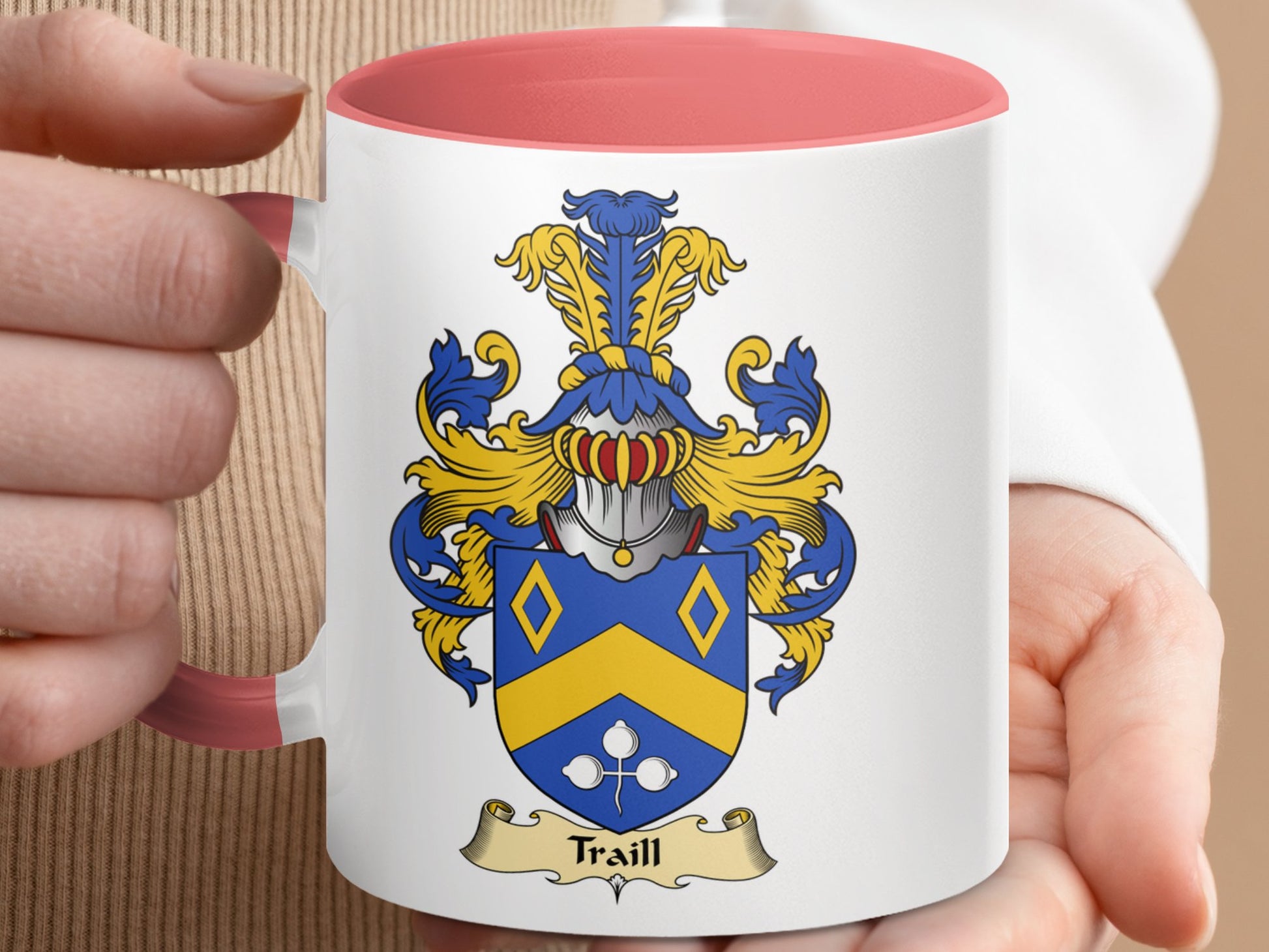 Clan Traill Scottish Coat of Arms Mug - Living Stone Gifts