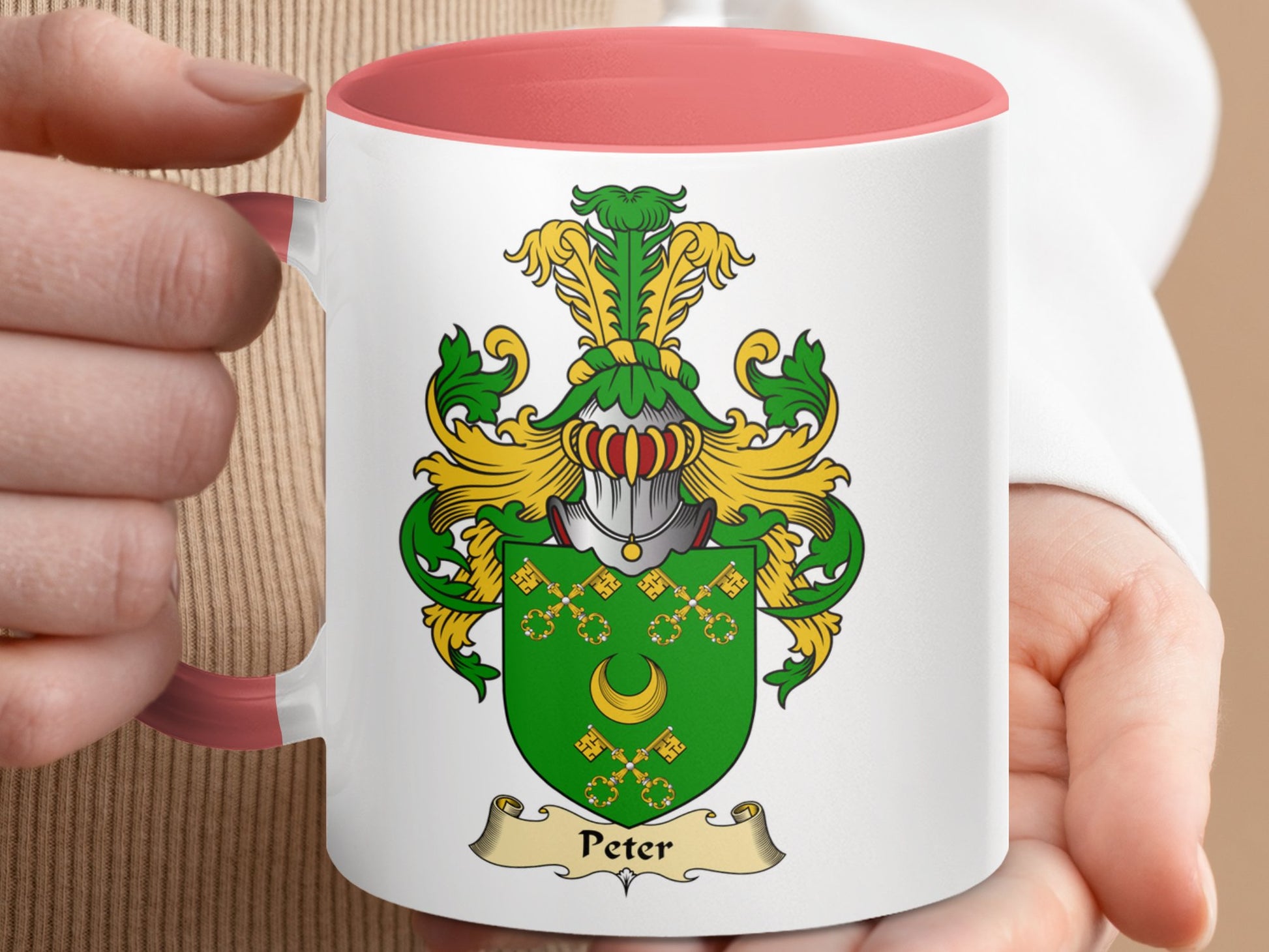 Scottish Clan Peter Coat of Arms Mug - Living Stone Gifts