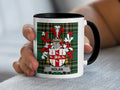 Nolan Irish Heritage Accent Mug with black handle and family crest