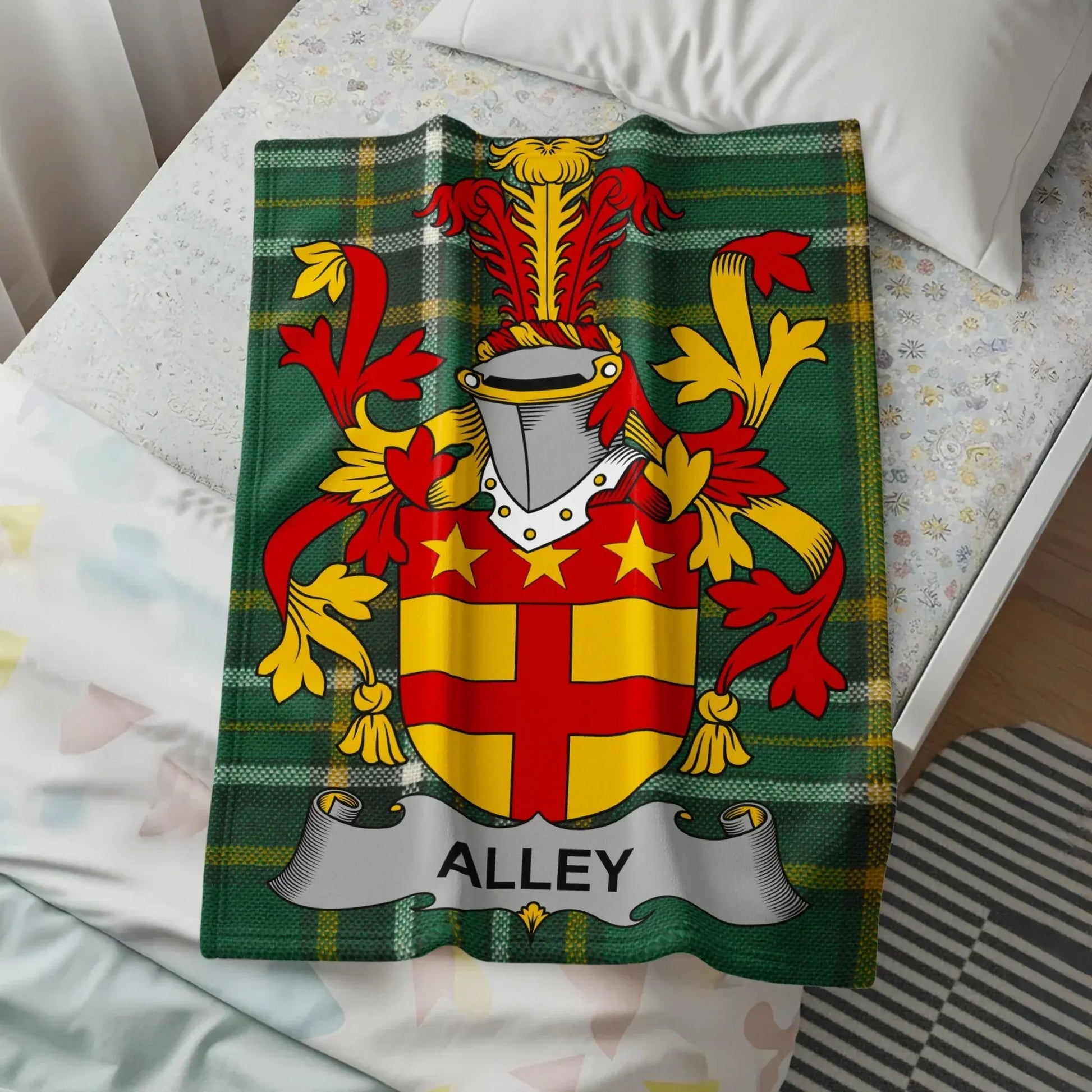 Customizable Family Crest Blanket Personalized product type
